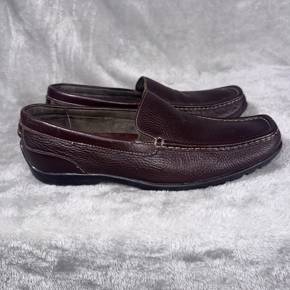 Florsheim Men's Leather Slip On Loafers Shoes US 10.5 EEE Brown Comfort Tech - Picture 2 of 11